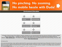 Tablet Screenshot of environment-ed.com